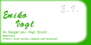 eniko vogl business card