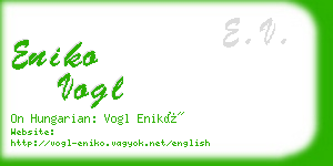 eniko vogl business card